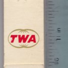 Vtg TWA Trans World Airlines Mini Front Strike Matchbook Matches Match Cover