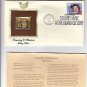 1993 22k Gold Replica Stamp Patsy Cline Grand Ole Opry FDC w Informational Card