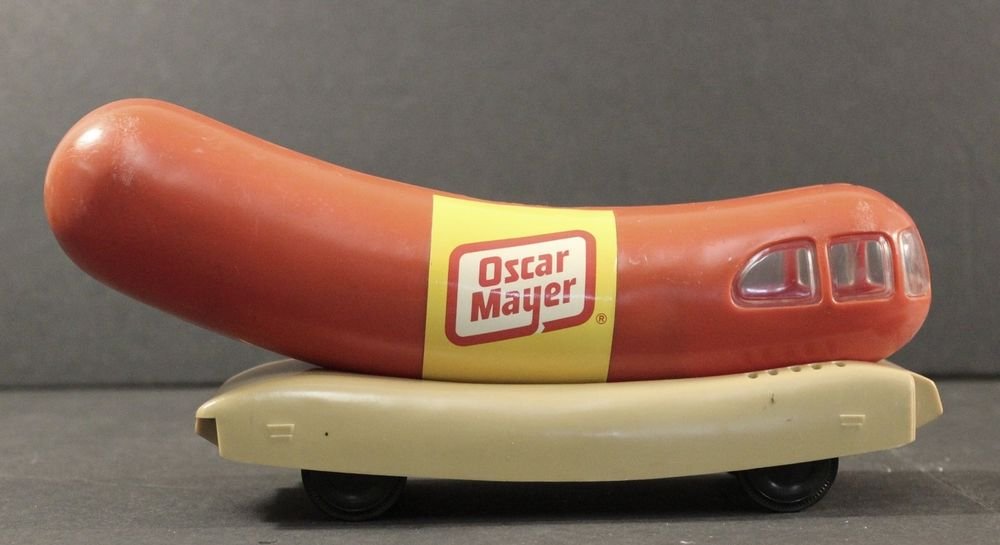 Vintage Oscar Meyer Weiner Mobile Car Bank Hot Dog VG+ Condition Clean