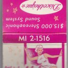 Vtg Whisky-A-Go-Go Discoteque Dancing Rush Chicago Pin-Up Pin Up Matchbook Match