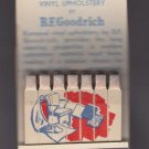 Vintage B.F. Goodrich Koroseal Vinyl Upholstery Feature Matchbook Rare Unstruck