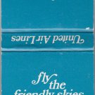 Vtg United Airlines Fly The Friendly Skies of United Matchbook Matches Mint