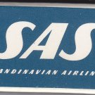 Vtg Scandinavian Airlines System SAS Matchbox Sweden Mini Matchbox Matches