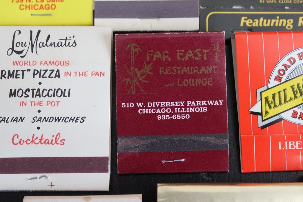 Lot 25 Chicago Chicagoland IL Chi-Town Cook County Matchbooks Matches Covers #1