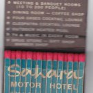 Vtg Sahara Motor Hotel Cleveland Ohio Feature Matchbook Exotic Atmosphere Egypt