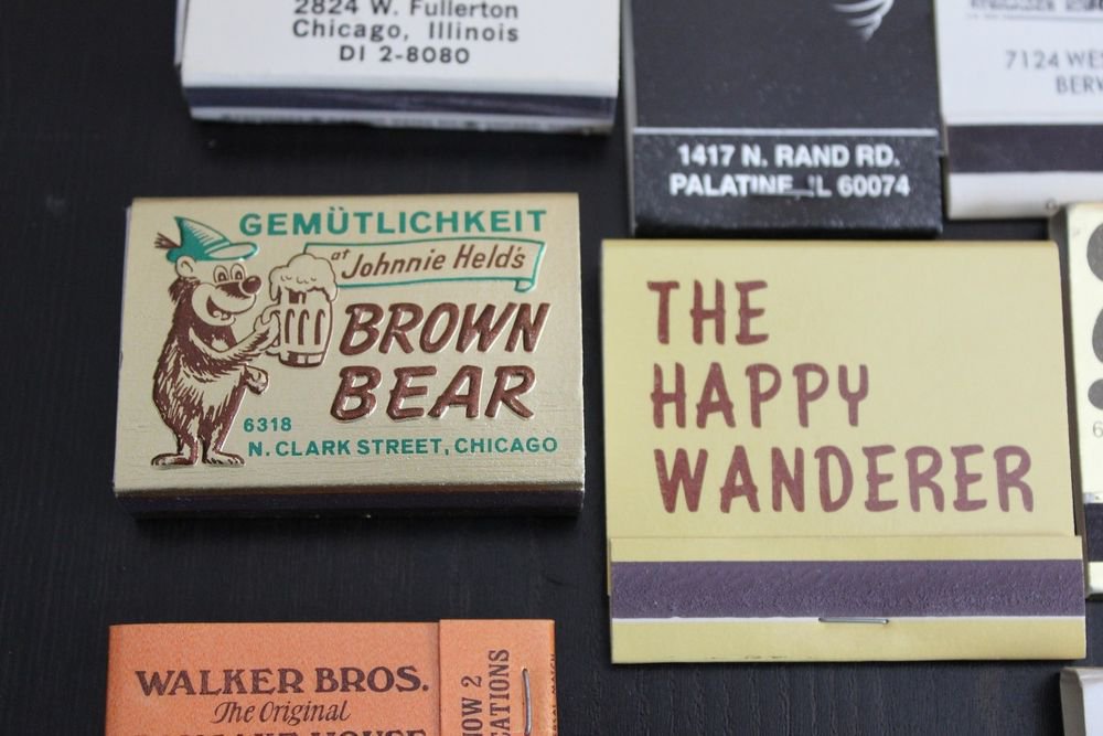 Lot 25 Chicago Chicagoland IL Chi-Town Cook County Matchbooks Matches Covers #2