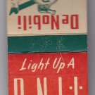 Vtg DeNobili Cigars Often Imitated Never Equalled Matchbook Matches Unstruck