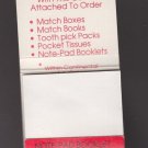Vintage Admatch Corporation Note-Pad Booklet Matchbook Match Matches Unused Rare