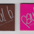 Vtg Retro Paul B. Fashion To The People Chicago Highland Park Matchbook Set of 2