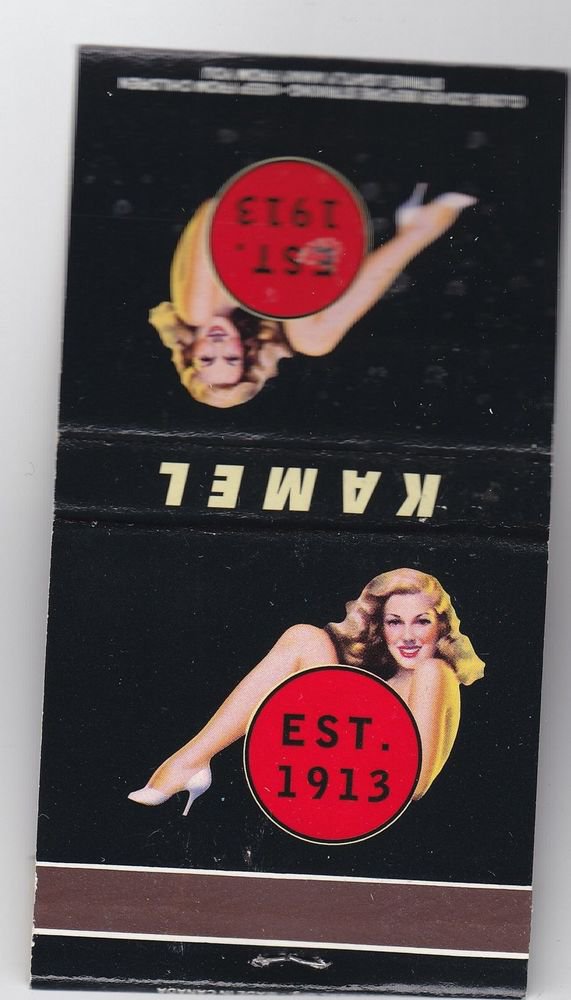 Vtg Kamel Cigarettes Cigarette Pin-Up Pinup Pin Up Girl Est 1913 ...