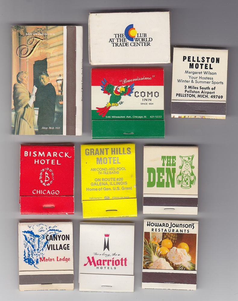 Vtg Bismarck The Den Fairmont Hotel Motel Mixed Matchbook Matchbox Matches Lot