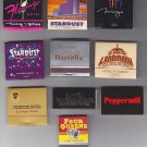 Las Vegas Nevada Harrahs Stardust Casino Mixed Matchbook Matches Cover 10 Lot #1