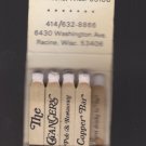 Chancery Pub & Restaurant Racine Waukesha Wisconsin Feature Matchbook Matches