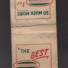 Vintage Consolidated Gasoline Oil Gas Auto Vehicle Truck Diesel Matchbook Cover