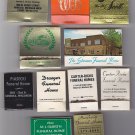 Vtg Funeral Home Mixed Lot of 11 Matchbooks Matches Hearse Burial Directors