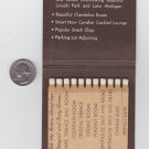 Vtg Chandelier Room Chicago Chi-Town North Park Benson Hotel Feature Matchbook