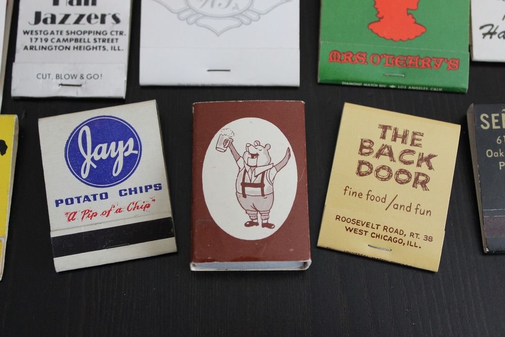 Lot 25 Chicago Chicagoland IL Chi-Town Cook County Matchbooks Matches Covers #4