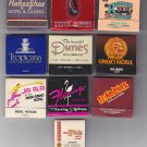 Las Vegas Nevada Horseshoe Plaza MGM Mixed Matchbook Matches Cover 10 Lot #2