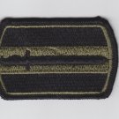 Vintage Military Personnel Green & Black Sword Rectangle Patch Badge