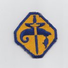 Vintage Military Unknown Sword Blue & Yellow Octagon Badge Patch