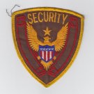 Vintage Security Officer Guard Services Gold Eagle Brown & Red Star Patch Badge
