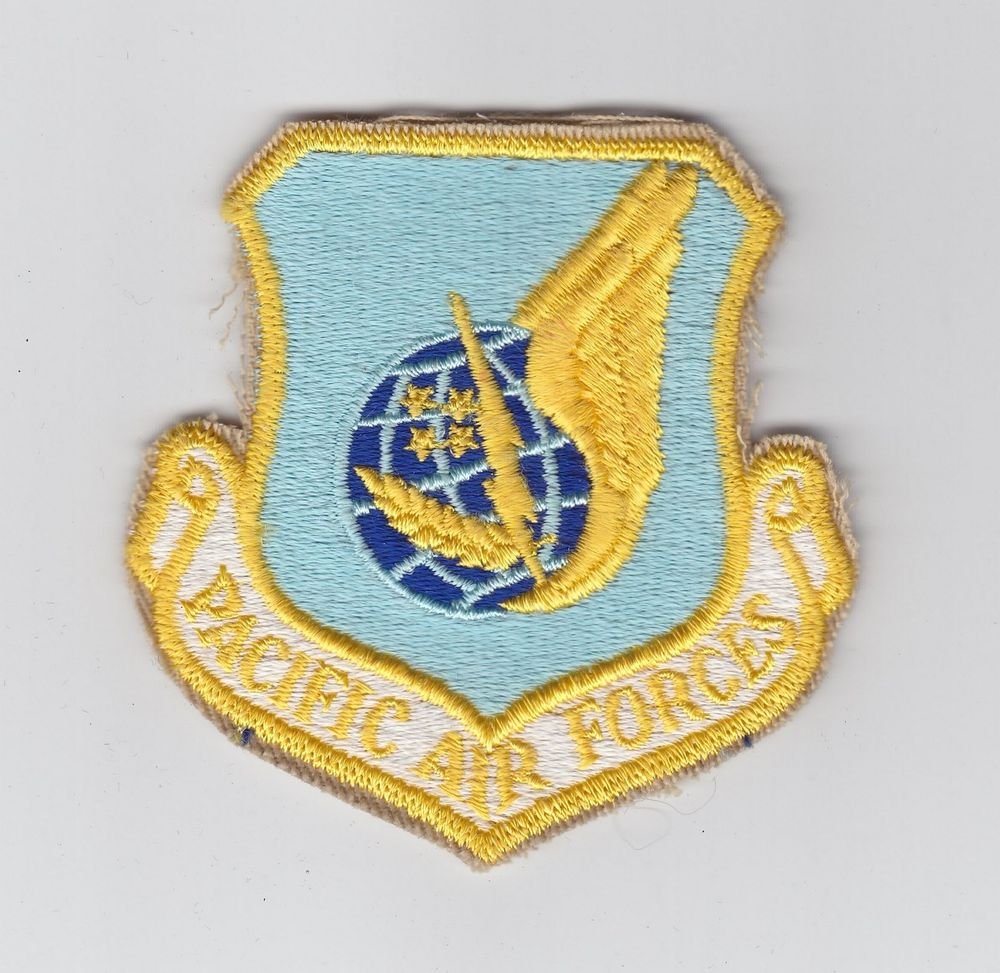 Vintage Pacific Forces US Air Force USAF PACAF Vietnam War Military Patch Badge