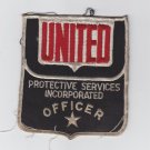 Vtg United Protective Services Incorporated Officer Patch Badge Star Emblem
