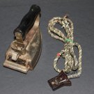 Vtg 1920's 20's Hotpoint Electric  Heating Co. Model H Hot Point Iron w Bakelite