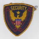 Vintage Security Officer Guard Svc Gold Eagle Black Blue & Red Star Patch Badge