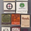 Wolf's Head Hapsburg Velvet Turtle Sybaris Mixed Matchbook Matchbox Matches Lot