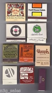 Wolf's Head Hapsburg Velvet Turtle Sybaris Mixed Matchbook Matchbox Matches Lot
