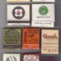 Wolf's Head Hapsburg Velvet Turtle Sybaris Mixed Matchbook Matchbox Matches Lot