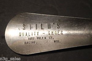 Vtg Stilb's Stilbs Quality Shoes Racine WI Wisconsin Metal Shoe Horn