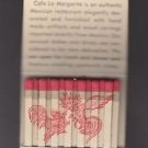 Vtg 1969 69 La Margarita Cafe Wabash Chicago Cock Rooster Feature Matchbook New