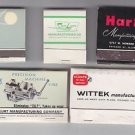 Vtg Wittek Kurt Harig Carr Lane Maurey Manufacturing w Feature Mixed Matchbook