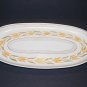 Vtg Red Wing USA Serving Platter Dish 19.5" x 10.5" Oblong Oval Tulips Flowers
