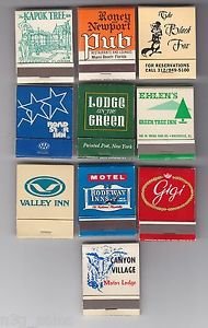 Vtg Scenic Rodeway Ehlens Kapok Tree Inn Mixed Matchbook Matchbox Matches Lot