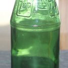 Vtg 7UP 7 Up Green Soda Cola Pop Bottle Embosed 6 1/4" Tall Mint Condition Rare