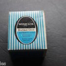 VTG Westclox Boutique Clock Coquette 12164 Box ONLY Blue White Striped