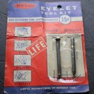 Vintage Penn Eyelet Tool Kit w Attaching Tool & Hole Puncher