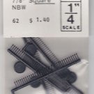 Grandt Line HO Scale Models RR Railroad Train 7/8" Square NBW 1/4" Scale #62 x4