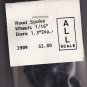 Grandt Line HO Scale Models RR Railroad Train Wood Spoke Wheels 1/16" x4 #3909