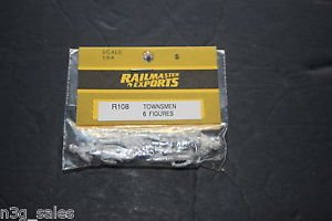 Vtg Railmaster Rail Master Exports 1:64 HO Kit Townsmen 6 Figures R108 NOS