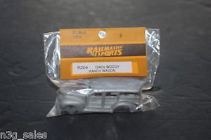 Vtg Railmaster Rail Master Exports 1:64 HO Kit 1940's Woody Ranch Wagon R204 NOS