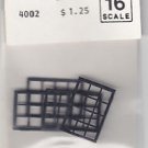 Grandt Line HO Scale Model RR Train 36"x56" Window Double Hung Pane 3/16" Scale
