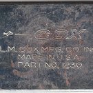 Cox Engine Wrench Tool Thimble Drome 2-way Car Plane Ford Corvette # 1230 VG+