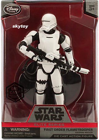 star wars  the force awakens elite flame thrower die-cast action figure misb