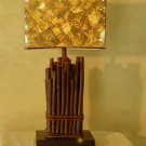 Bamboo Floor Lamp with tatami fiber shade #BHSL07