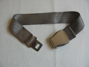 Airplane Airline Seat Belt Extension Extender In Gray free ship