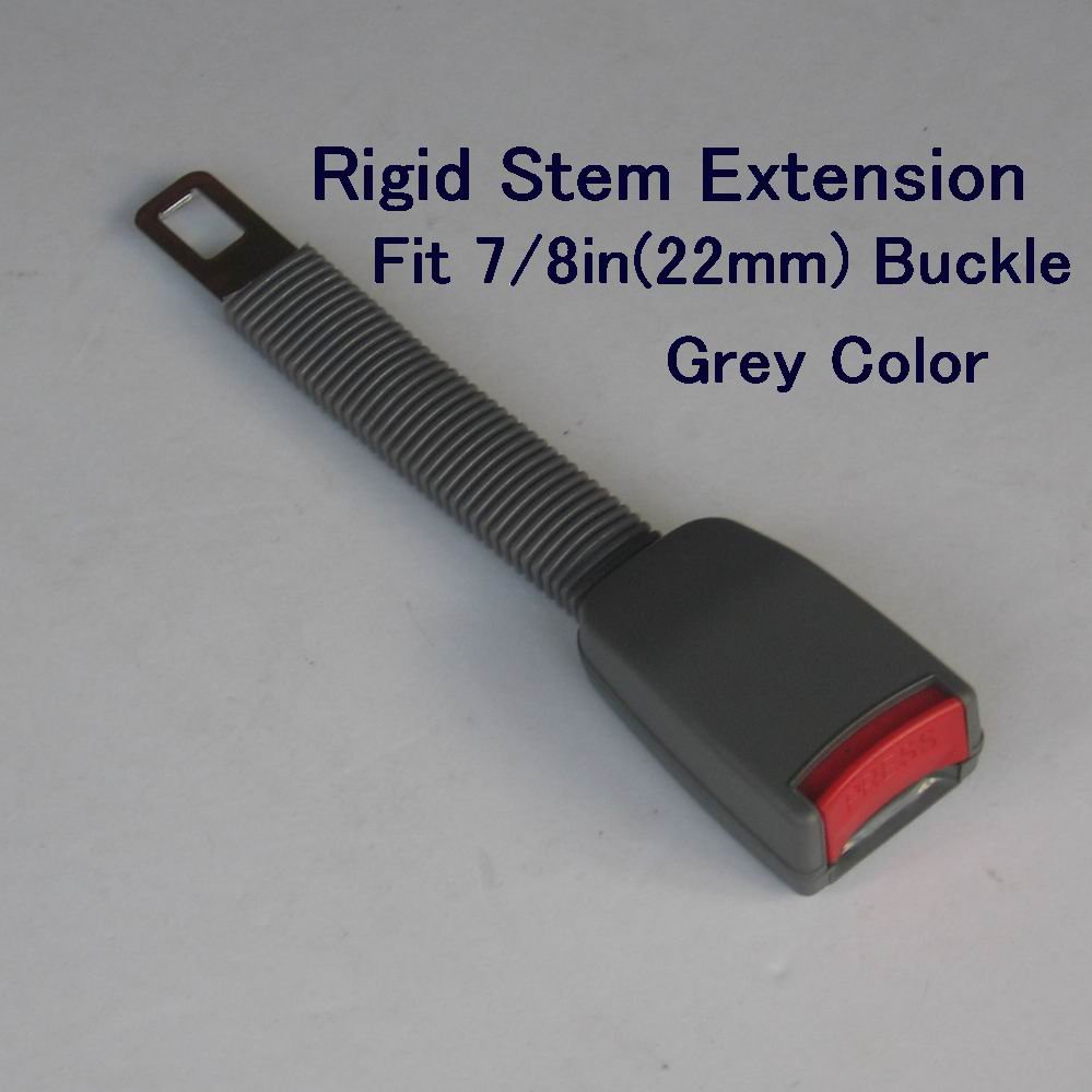 9.5" Seat Belt Extender Extension Rigid Stem -Grey NEW free ship 7-10days arrive usa